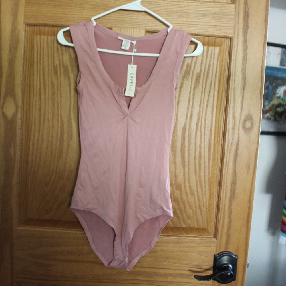 Mauve Bodysuit by Capella - Size Small - NEW